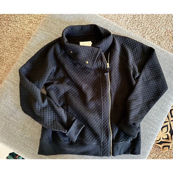 Evy’s tree lizzy black moto luxury hoodie comfort soft L excellent condition - Picture 4 of 4